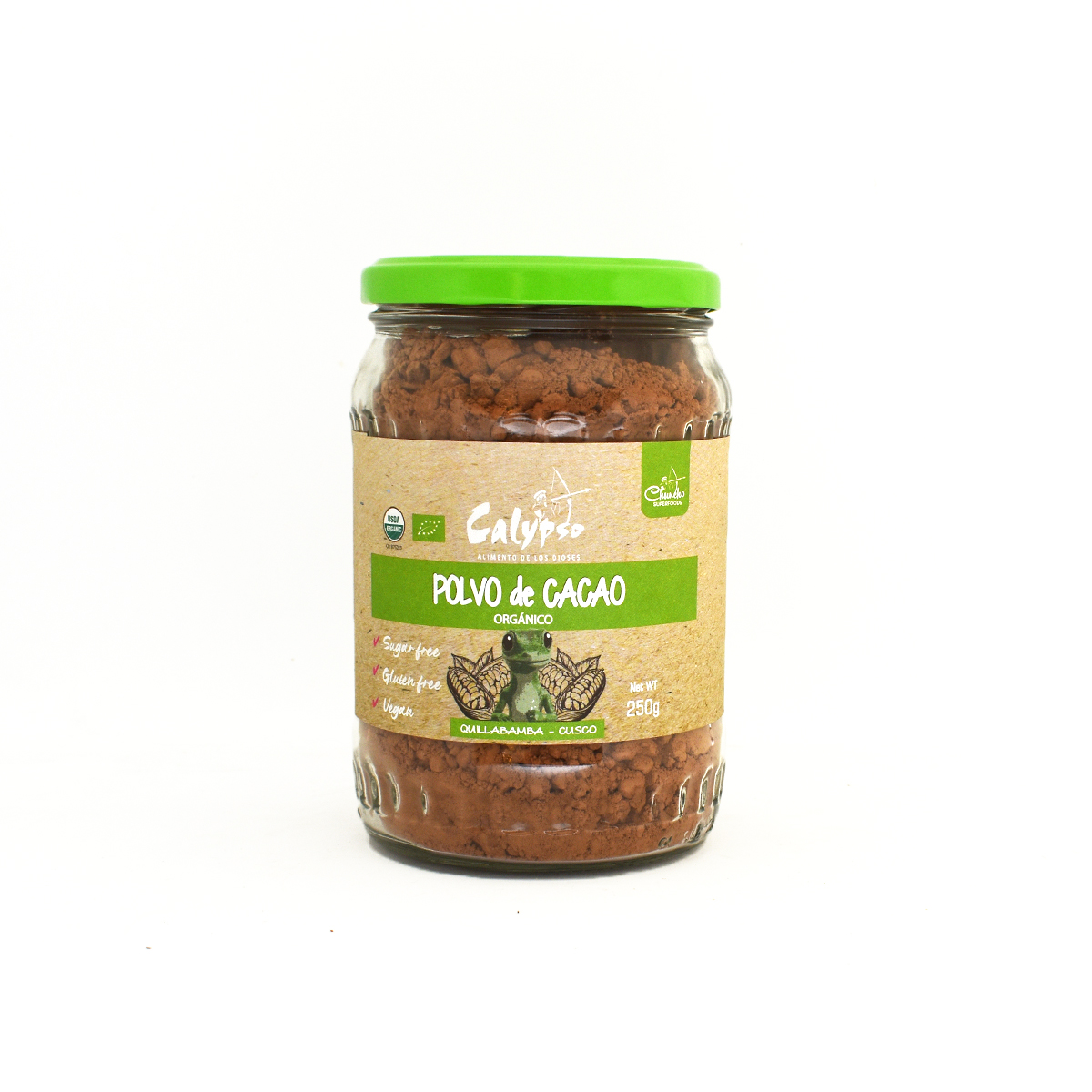 Polvo de cacao Vidrio