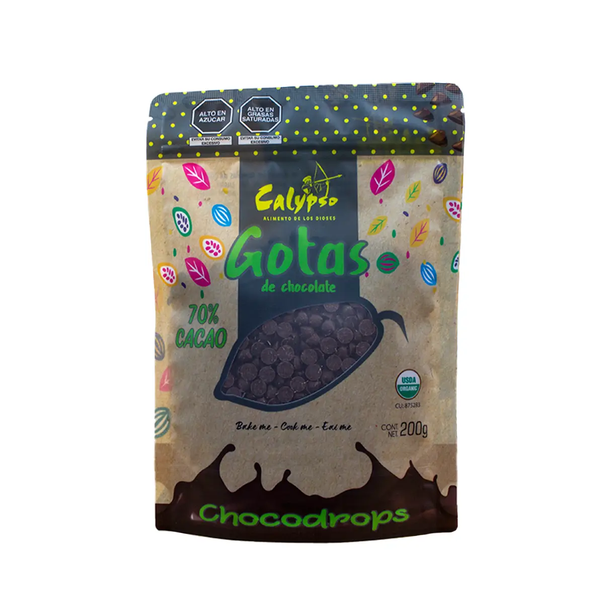 gotas de chocolate 70% calypso