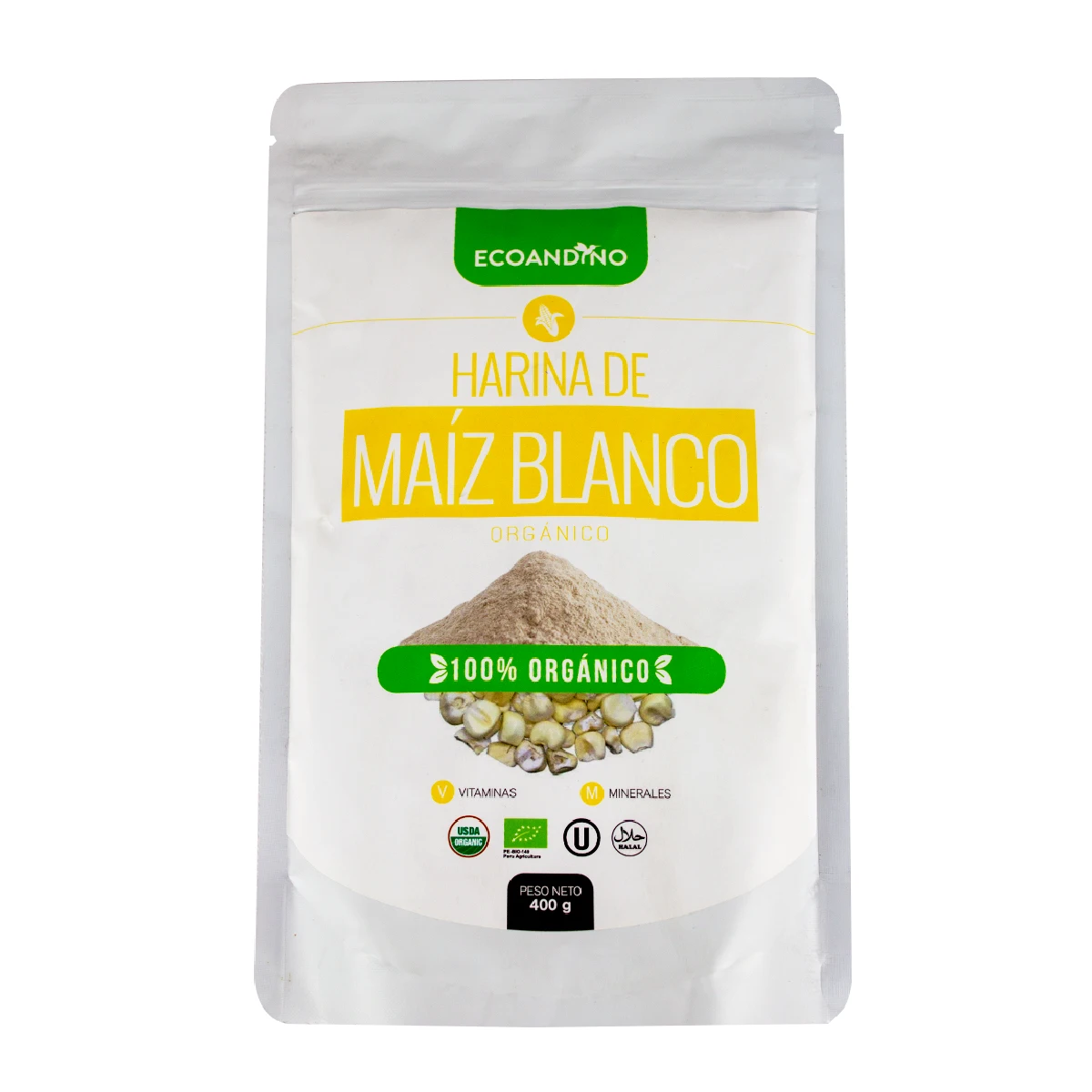 harina de maiz blanco ecoandino