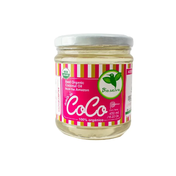 aceite de coco 450gr bioselva aceite de coco
