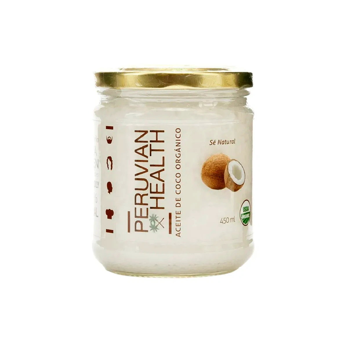 aceite de coco 450gr peruvian healt