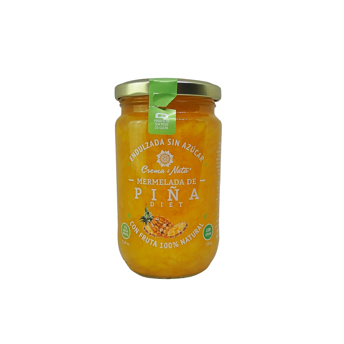 mermelada de piña crema y nata