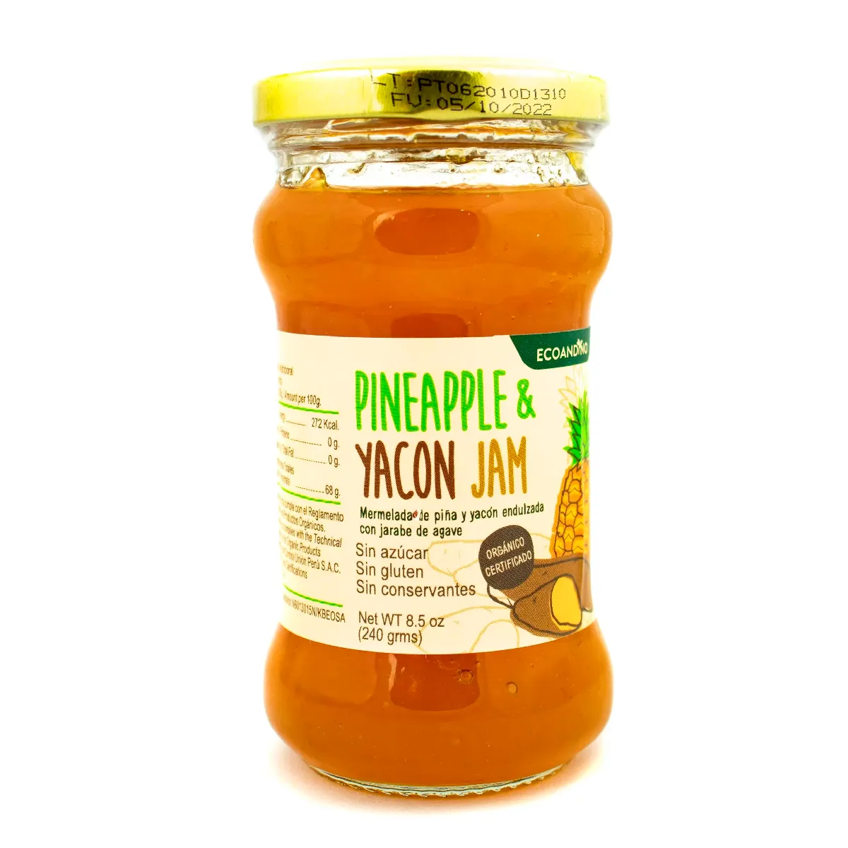mermelada pineaples ecoandino
