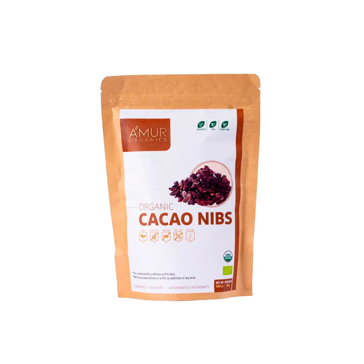 nibs de cacao amur