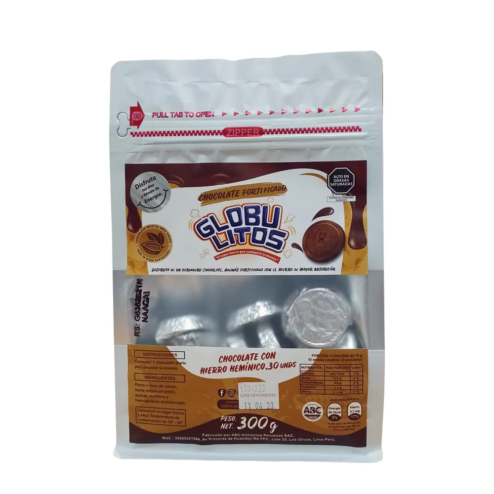 chocolate con hierro