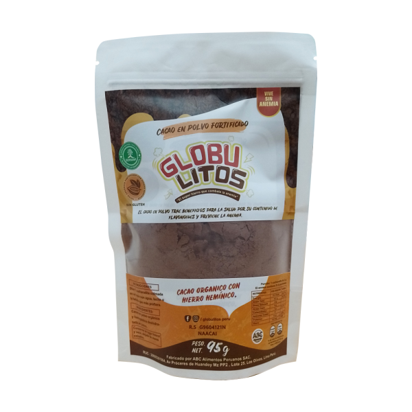 globulitos 95gr cacao fortificado