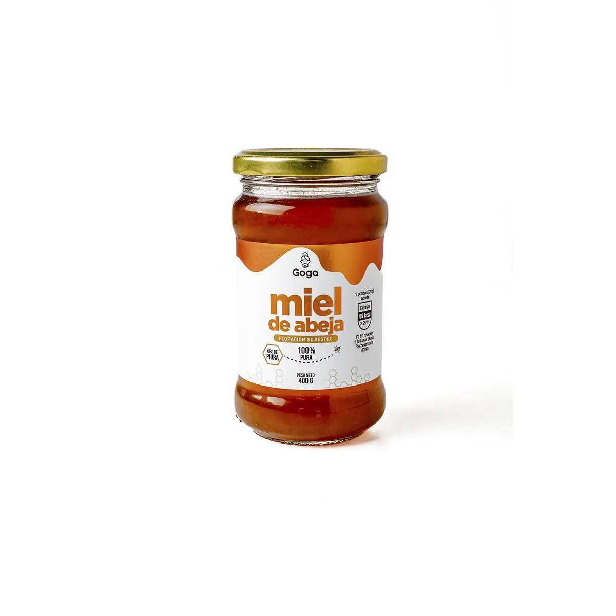 miel de abeja pasteurizada 400gr