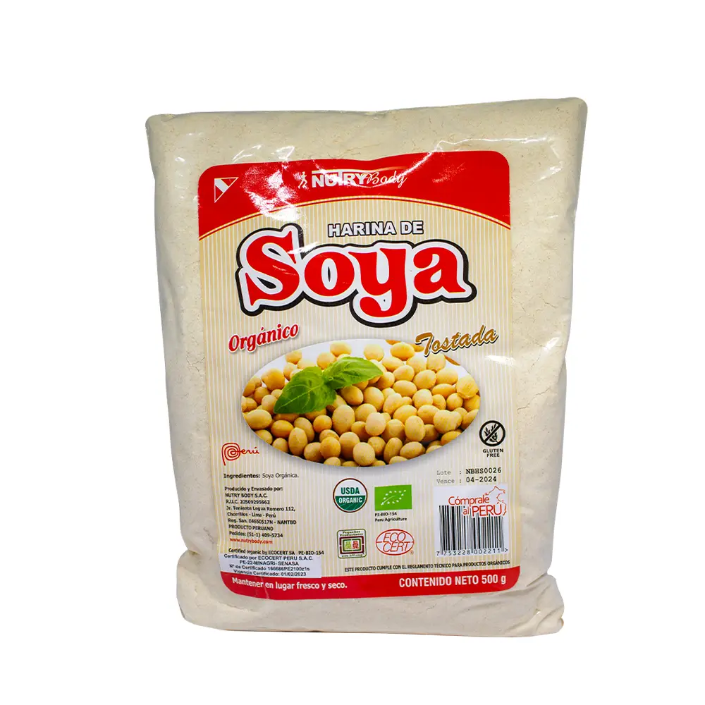 harina de soya 500gr