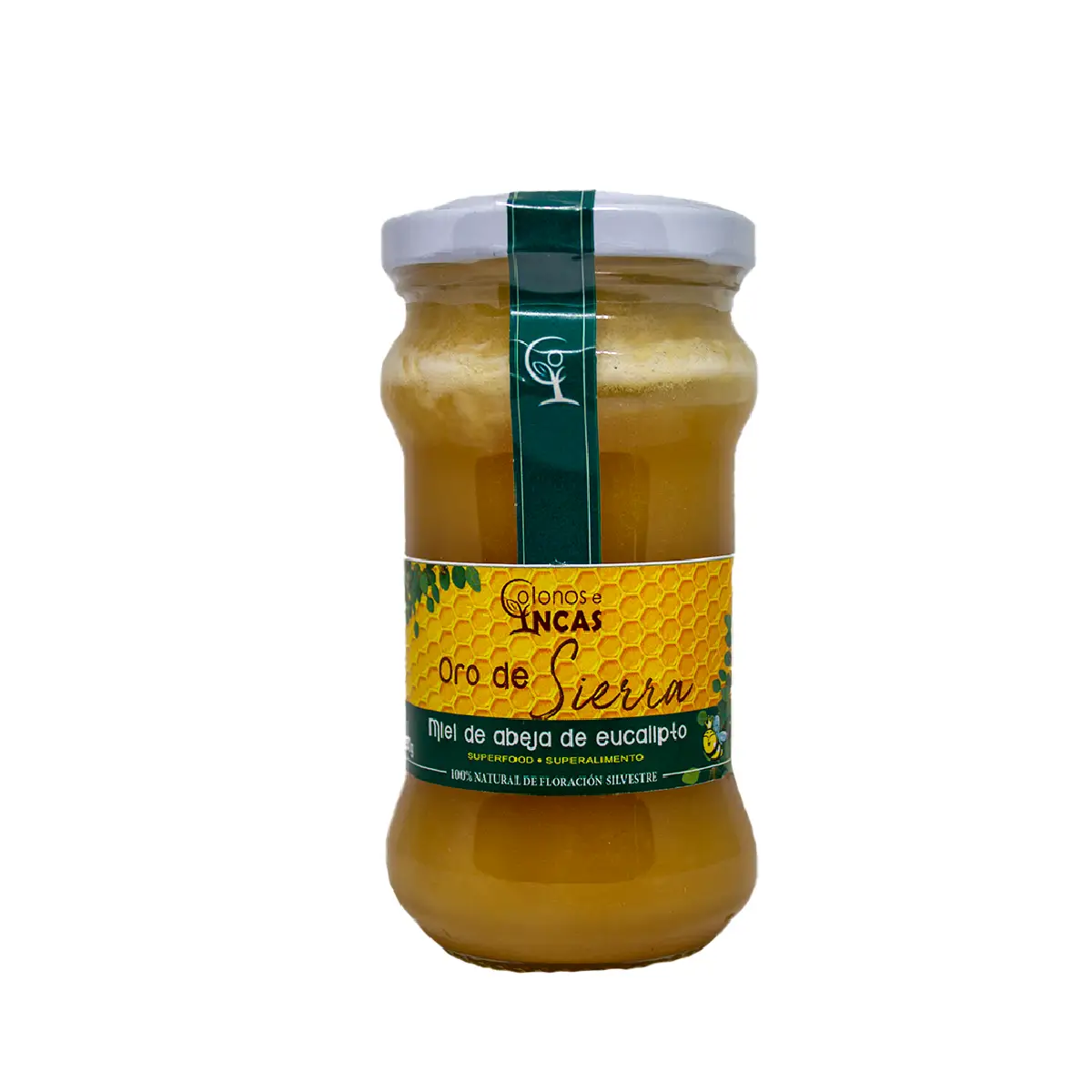 miel de abeja cruda 250gr colonos e incas