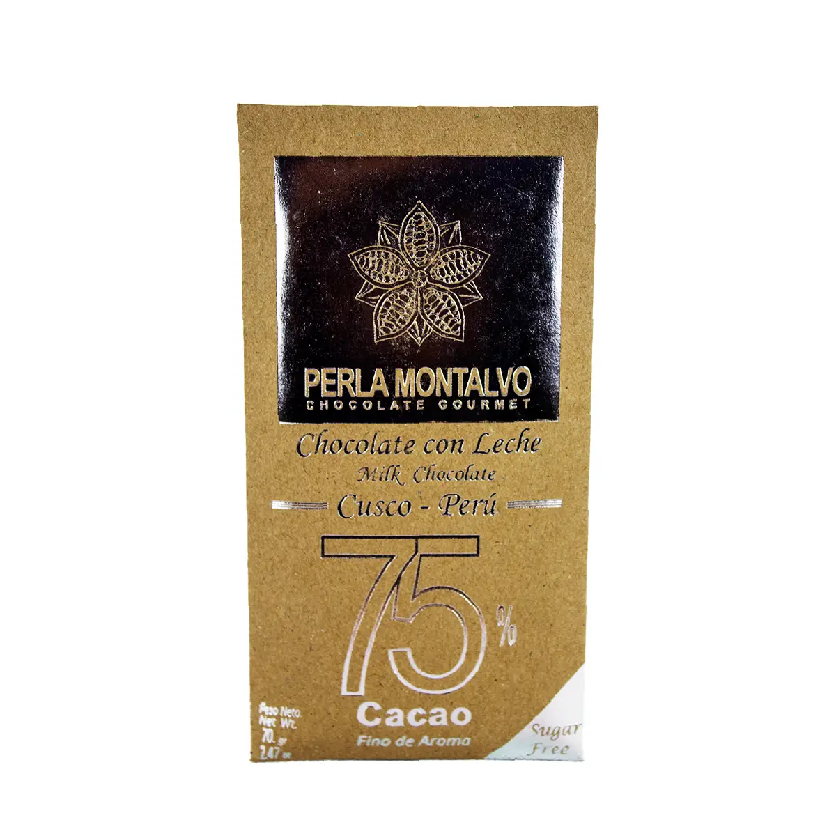 chocolate con leche 75% perla montalvo