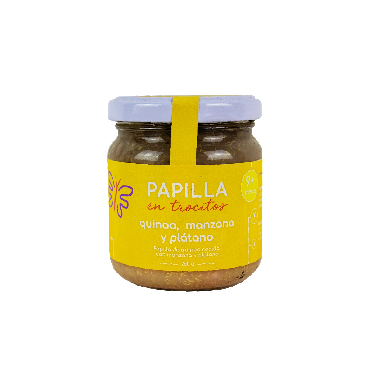 papilla de quinua manzana y platano 200gr kigli