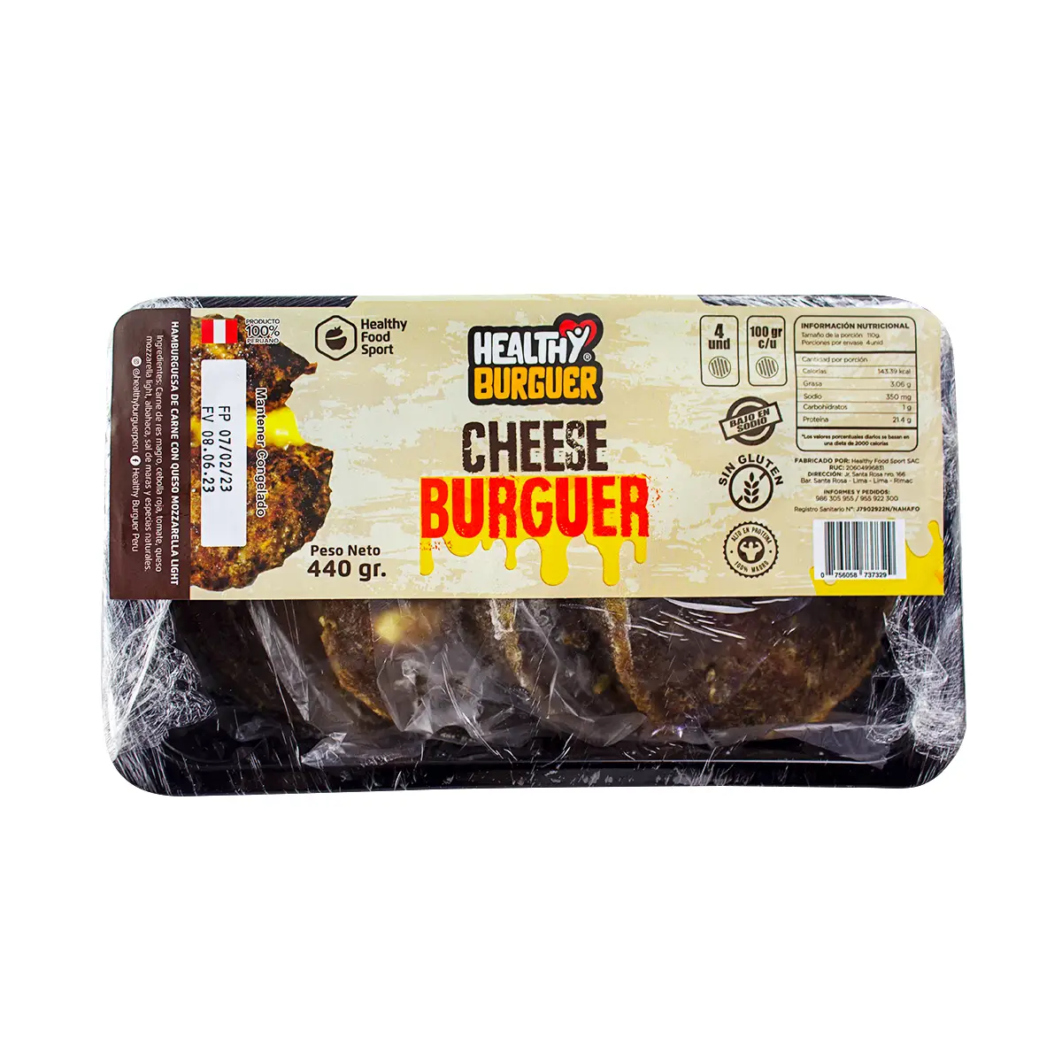 cheese burger 440gr