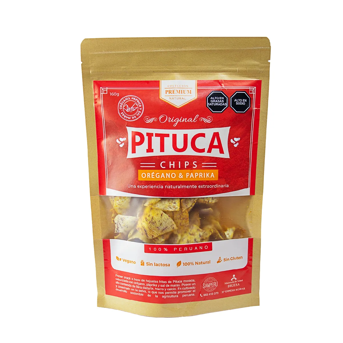 snacks de pituca con oregano 160gr