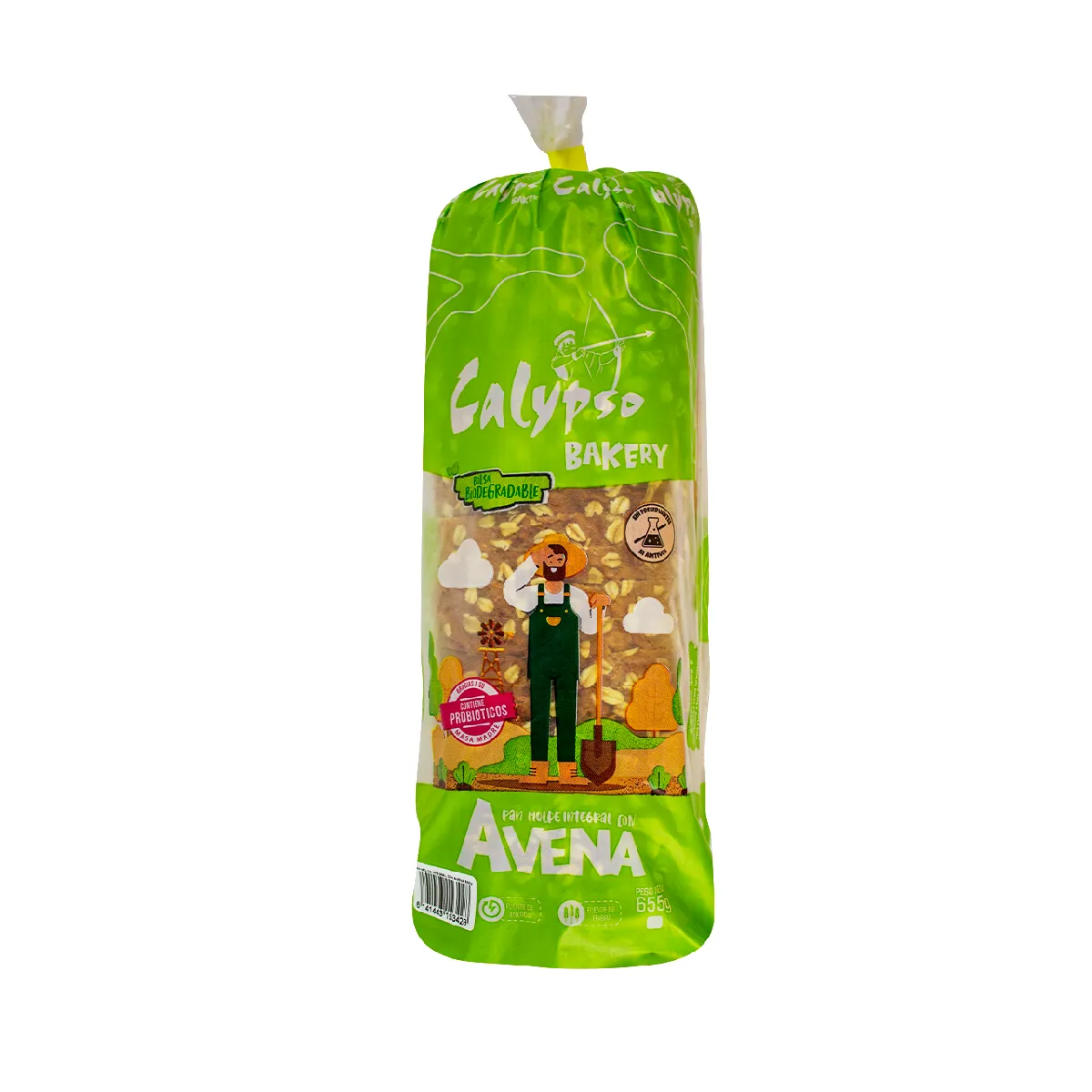 PAN DE MOLDE AVENA 655GR CALYPSO