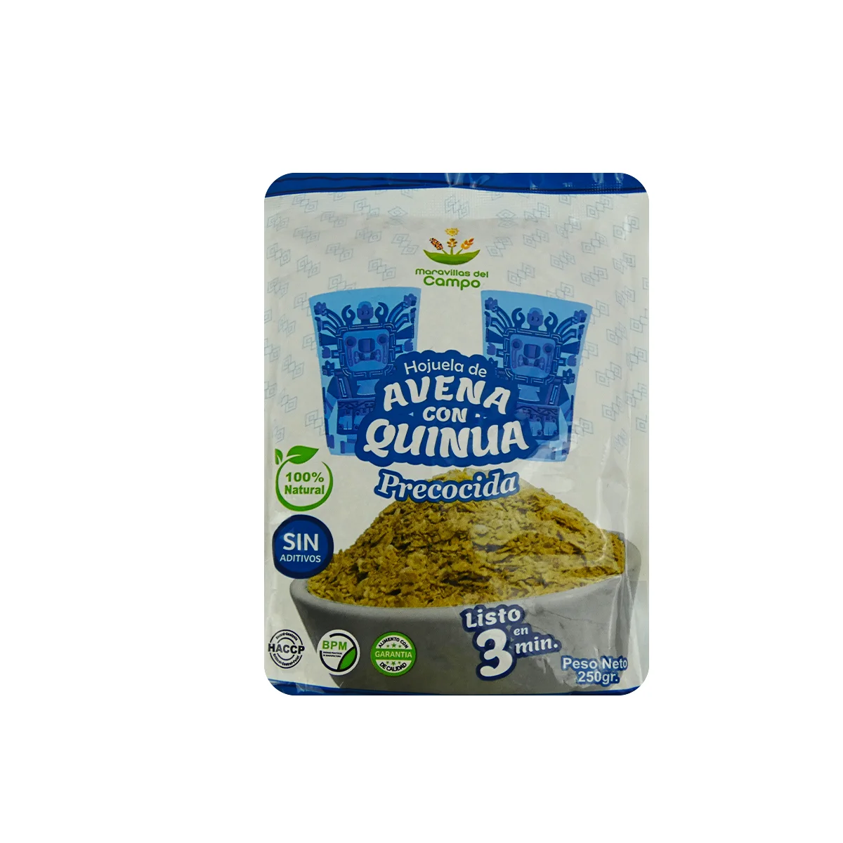 hojuela de avena con quinua precocida