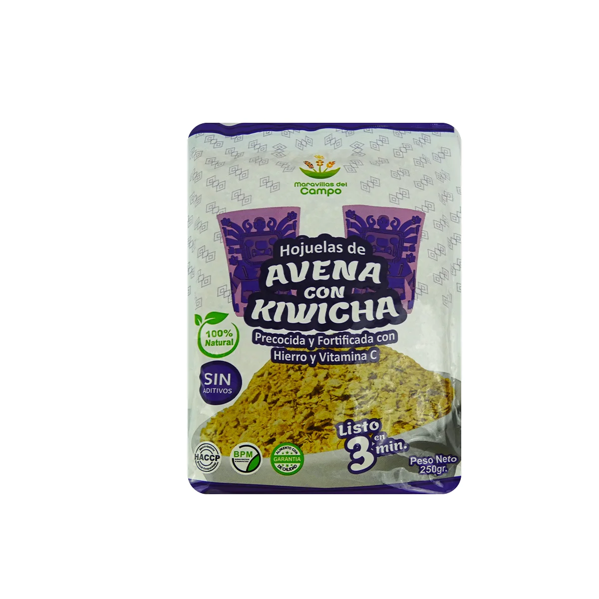 hojuelas de avena y kiwicha