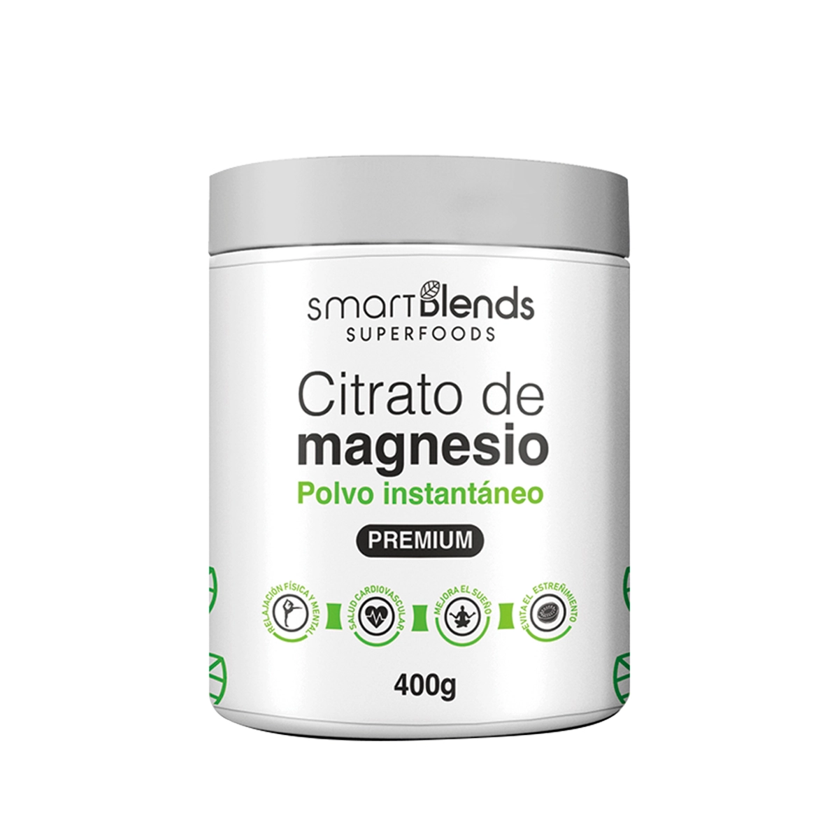citrato de magnesio premiun 400gr smarth blends