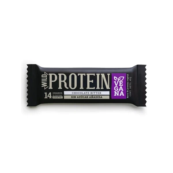 Barra de Proteina Vegana Choco Bitter 45gr Wild Barra de Proteina Vegana