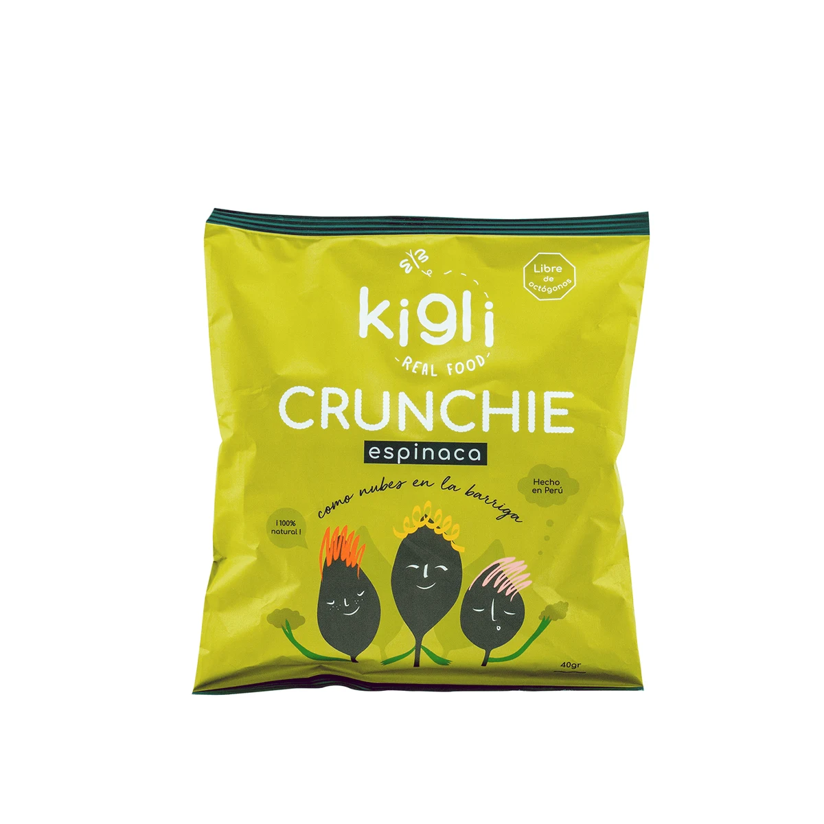 Crunchie de Espinaca 40gr Kigli