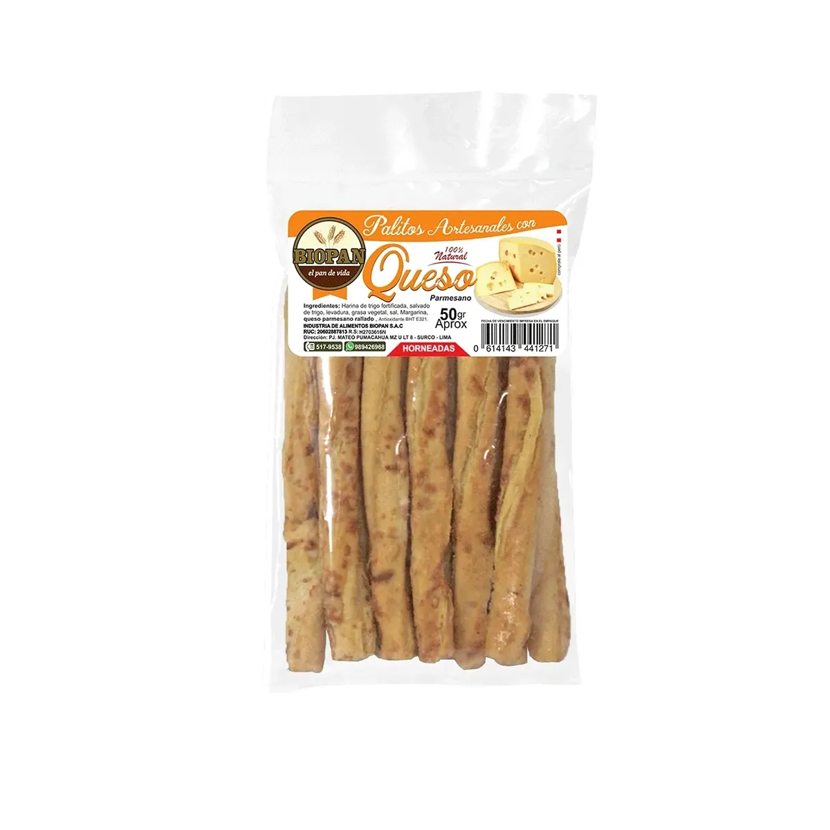 Palitos Artesanales Queso Biopan