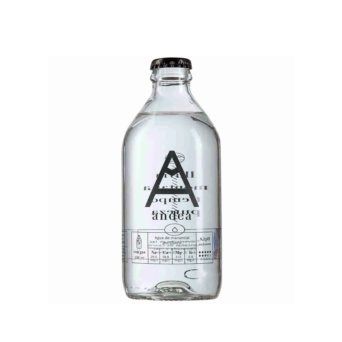 Agua Mineral vidrio 330ml Andea