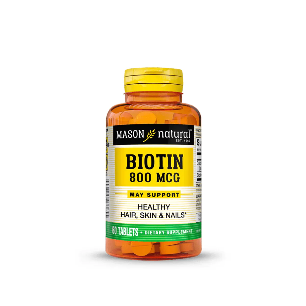 Biotin 800mcg 60tabs Mason Natural