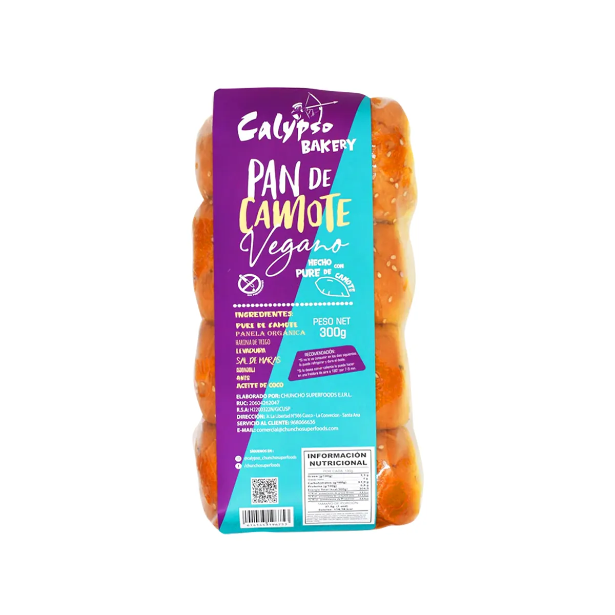 Pan de camote 300gr Calypso