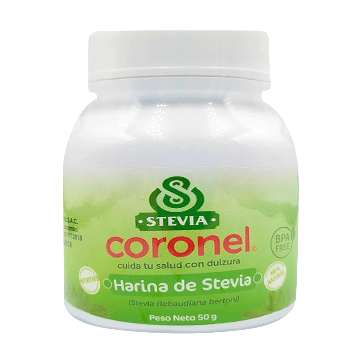 Stevia en Harina Frasco 50gr Coronel