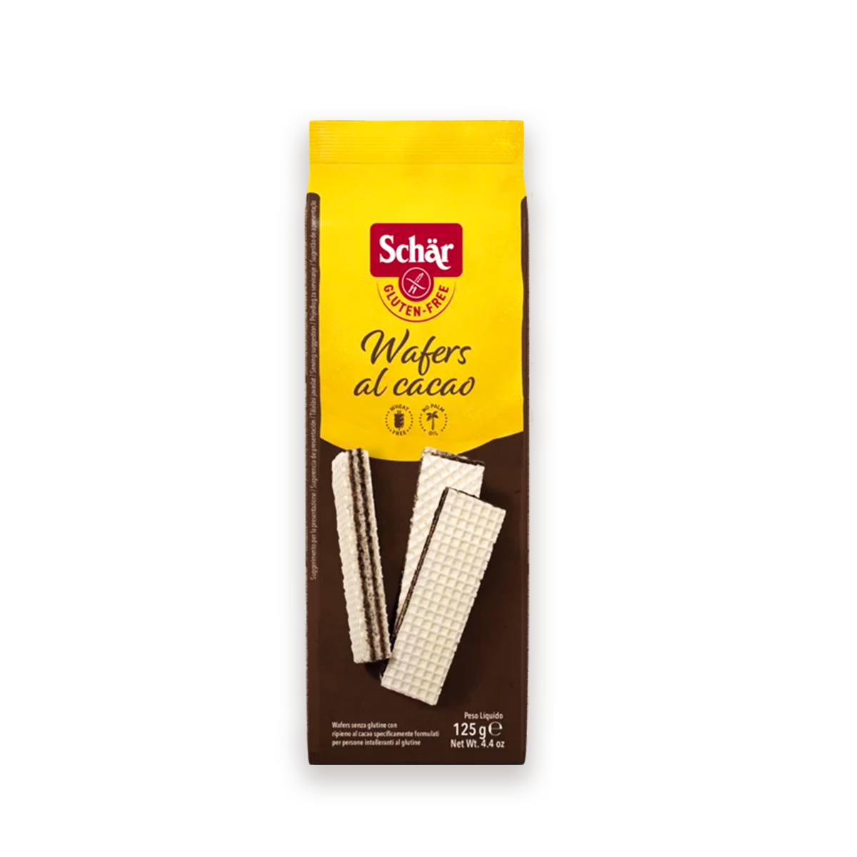 Wafers con Cacao 125gr Schar