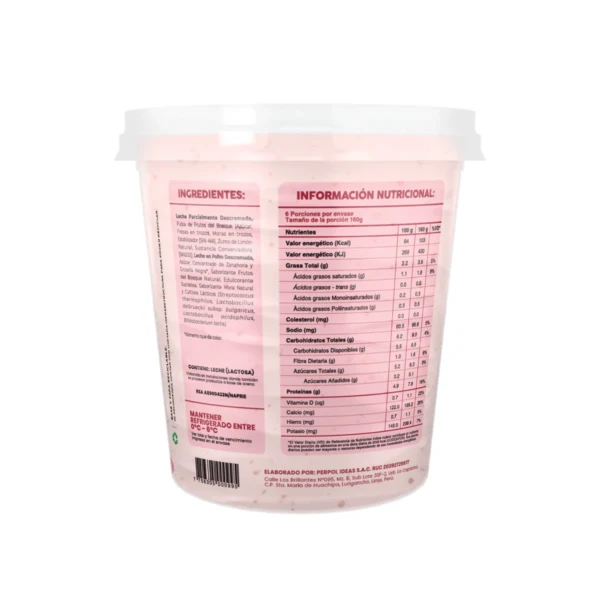 yogurt frutos del bosque