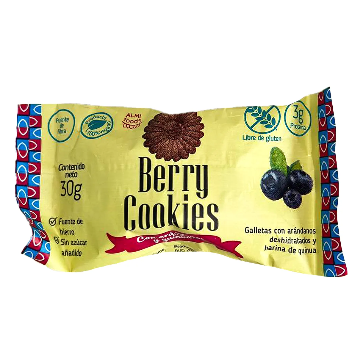 Galleta Berry Cookies 30gr Almifoods