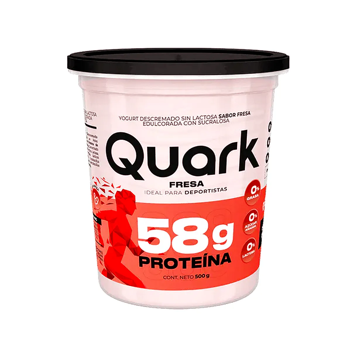 Yogurt Griego Quark Fresa 500gr Vakimu