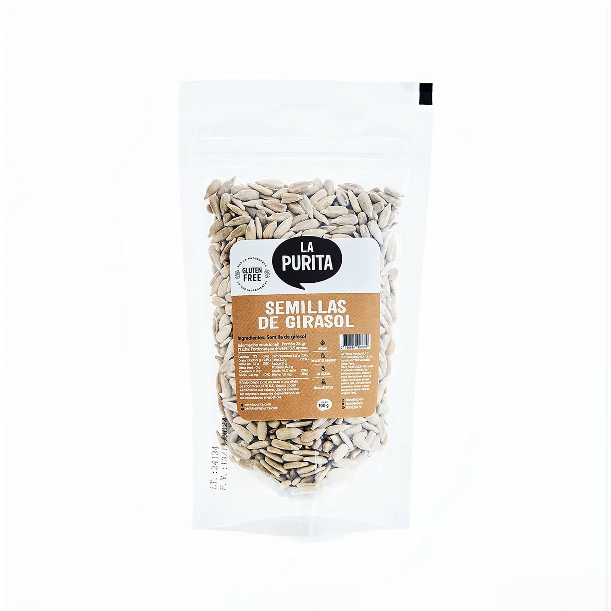 Semillas de Girasol 100gr LaPurita