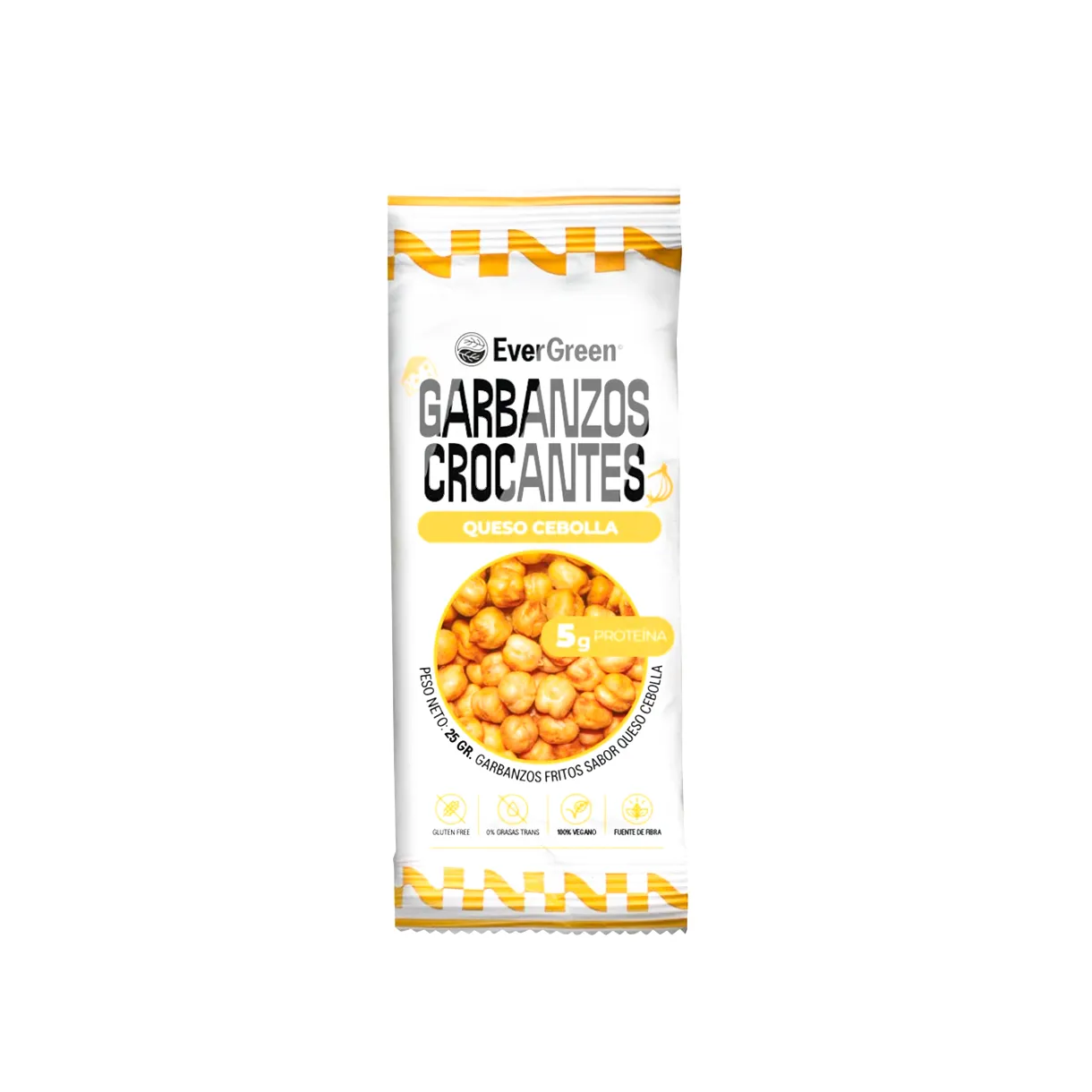 Garbanzos Crocantes C/Queso 25gr EverGreen