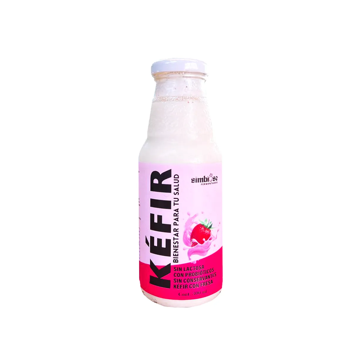 Kefir de Leche C/Fresa 300ml Simbiose