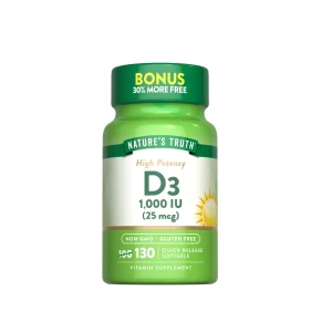 Vitamina D3 130Softgels NaturesTruth