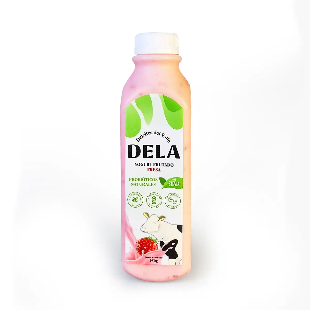Yogurt de Fresa C/Stevia 950ml Dela
