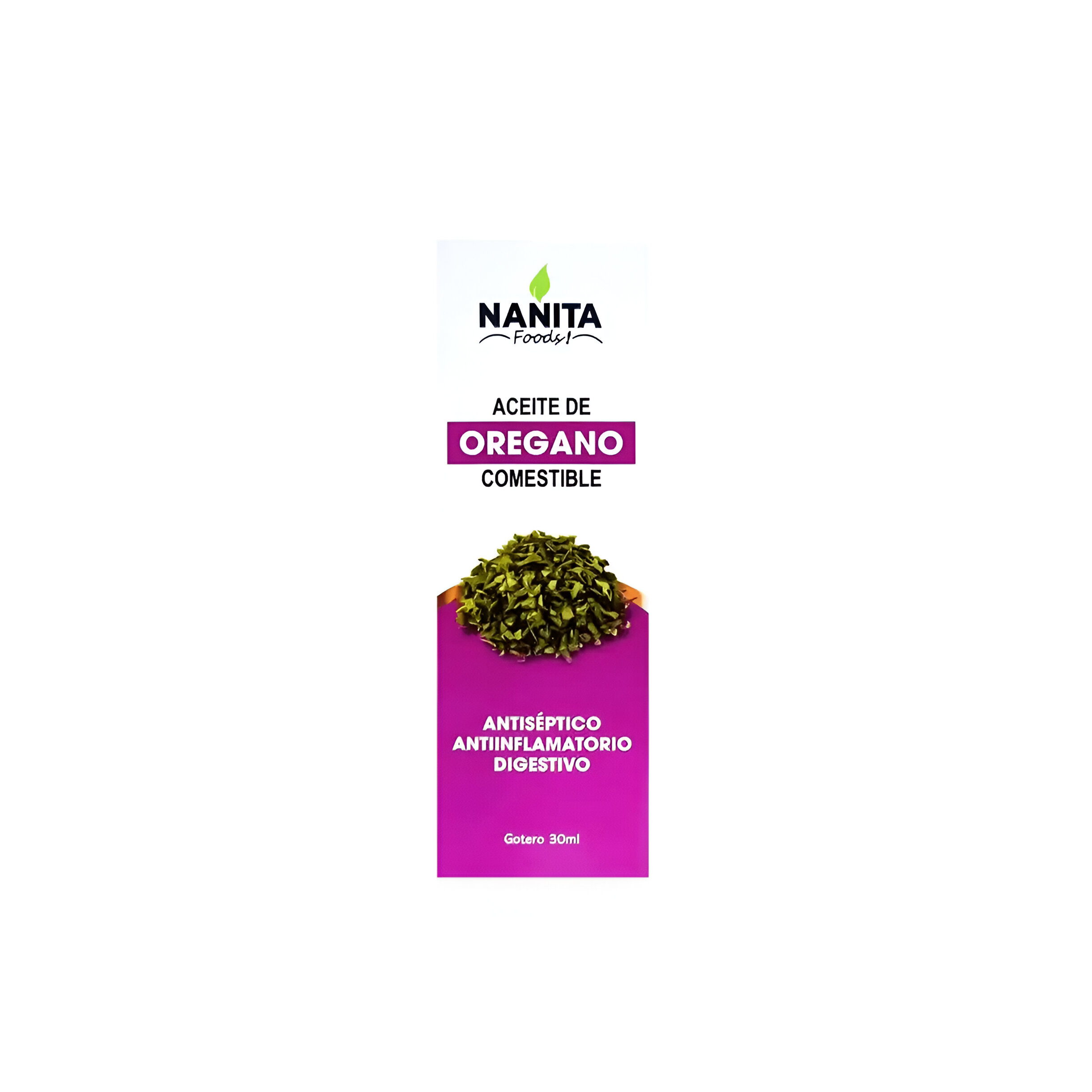 Aceite de Oregano Comestible 30ml Nanita