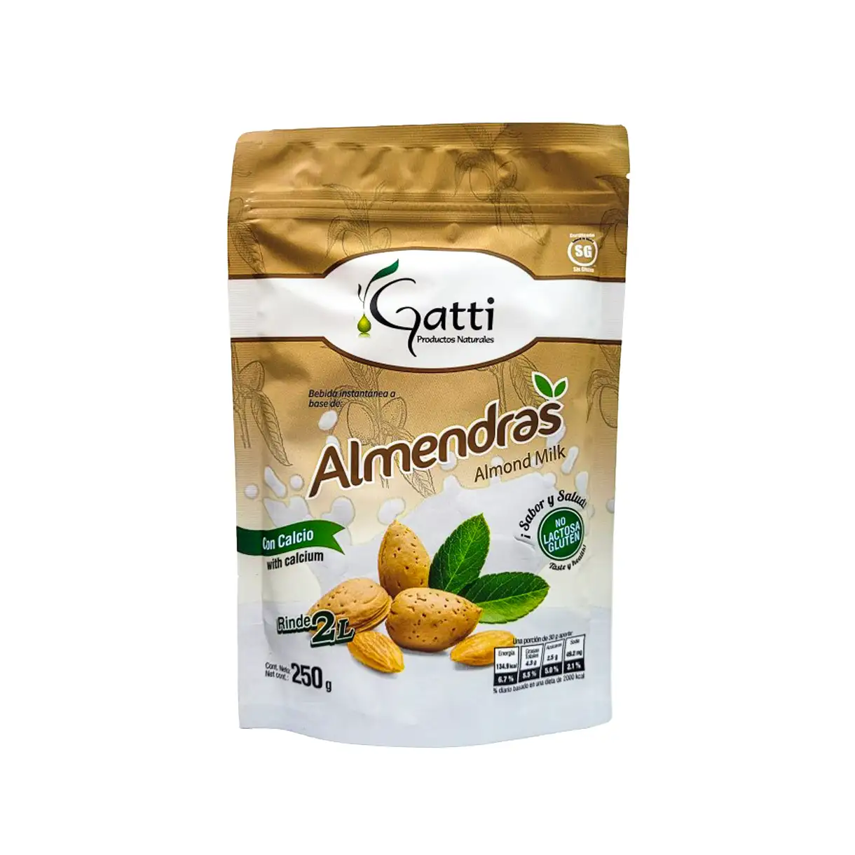 Bebida de Almendra en Polvo 250gr Gatti