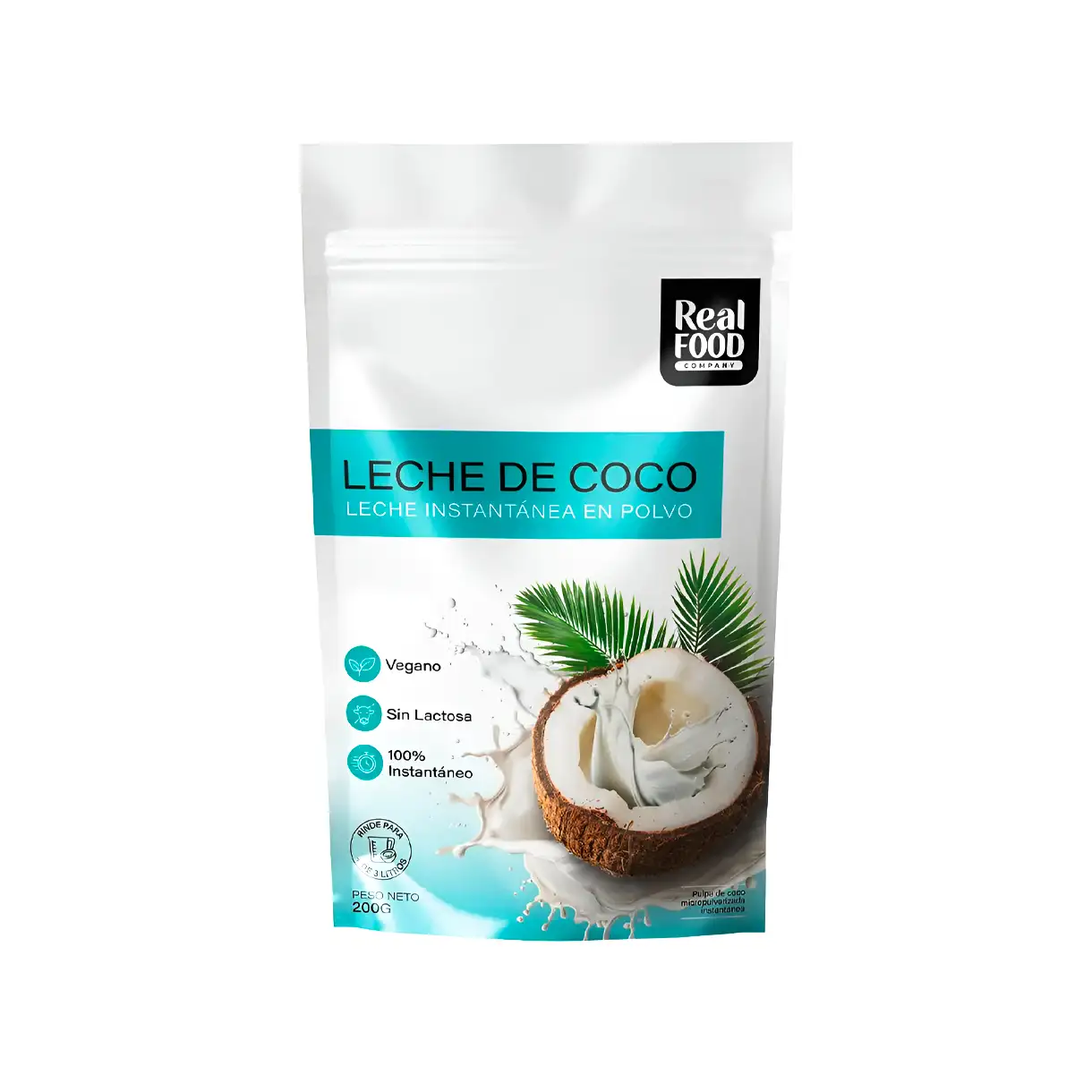 Bebida de Coco en Polvo 200gr RealFood