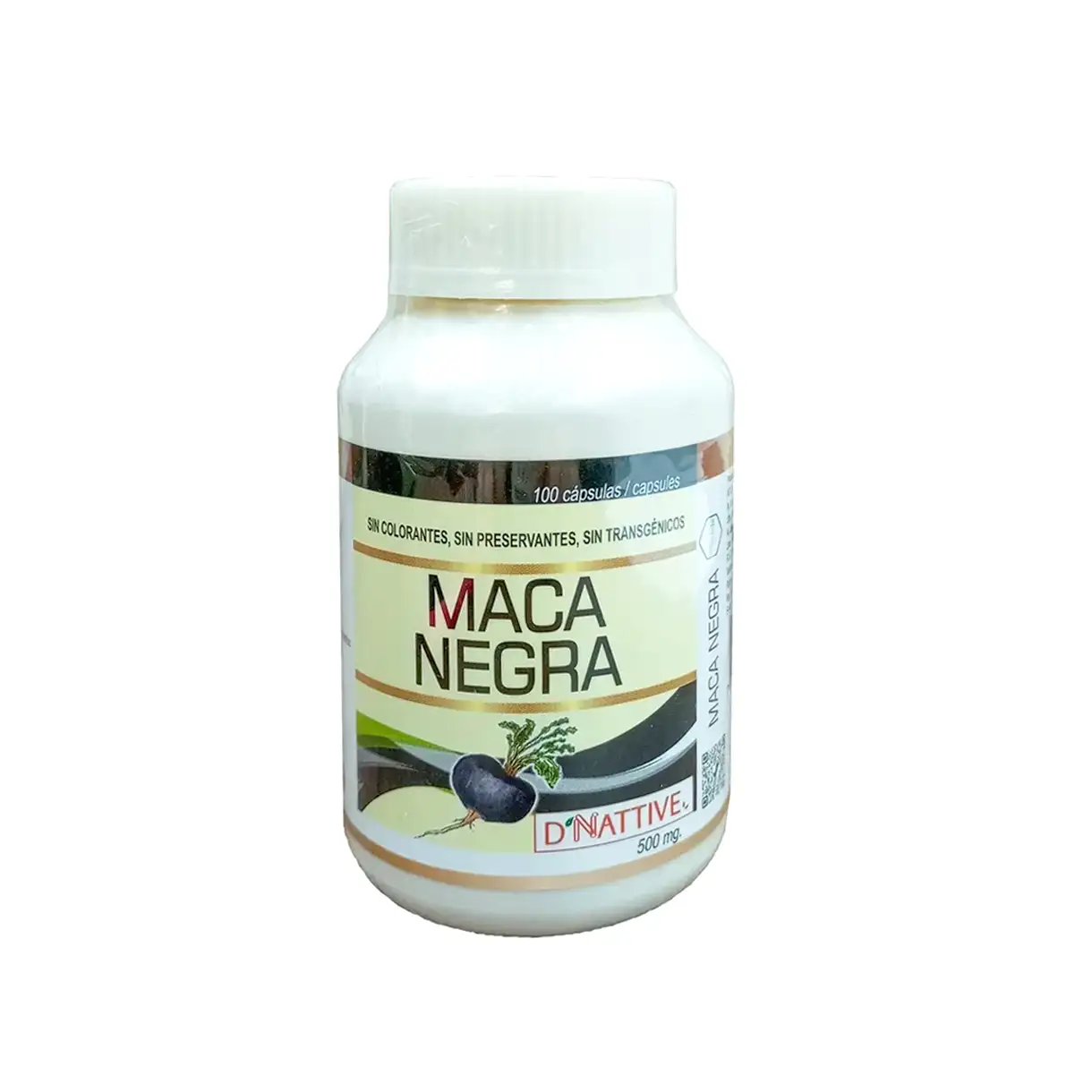 Capsulas de Maca Negra 100Caps Dnative