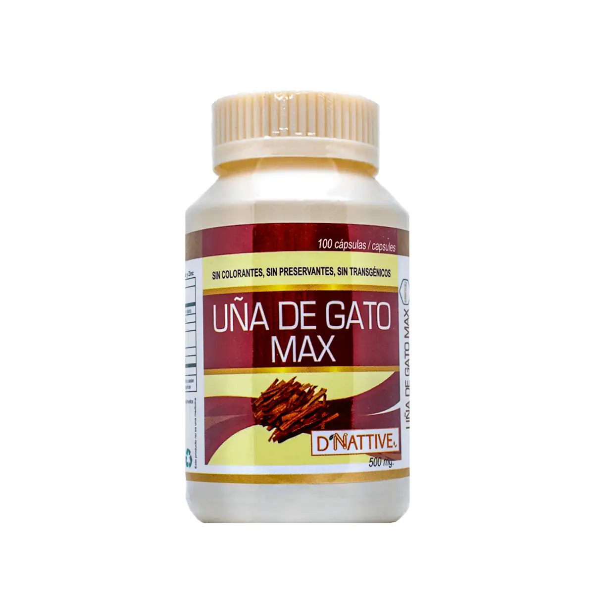 Capsulas de Uña de Gato Max 100caps Dnative
