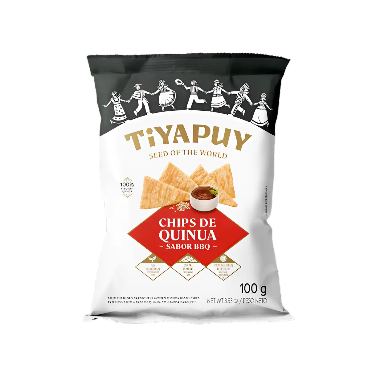 Chips de Quinua BBQ 40gr Tiyapuy