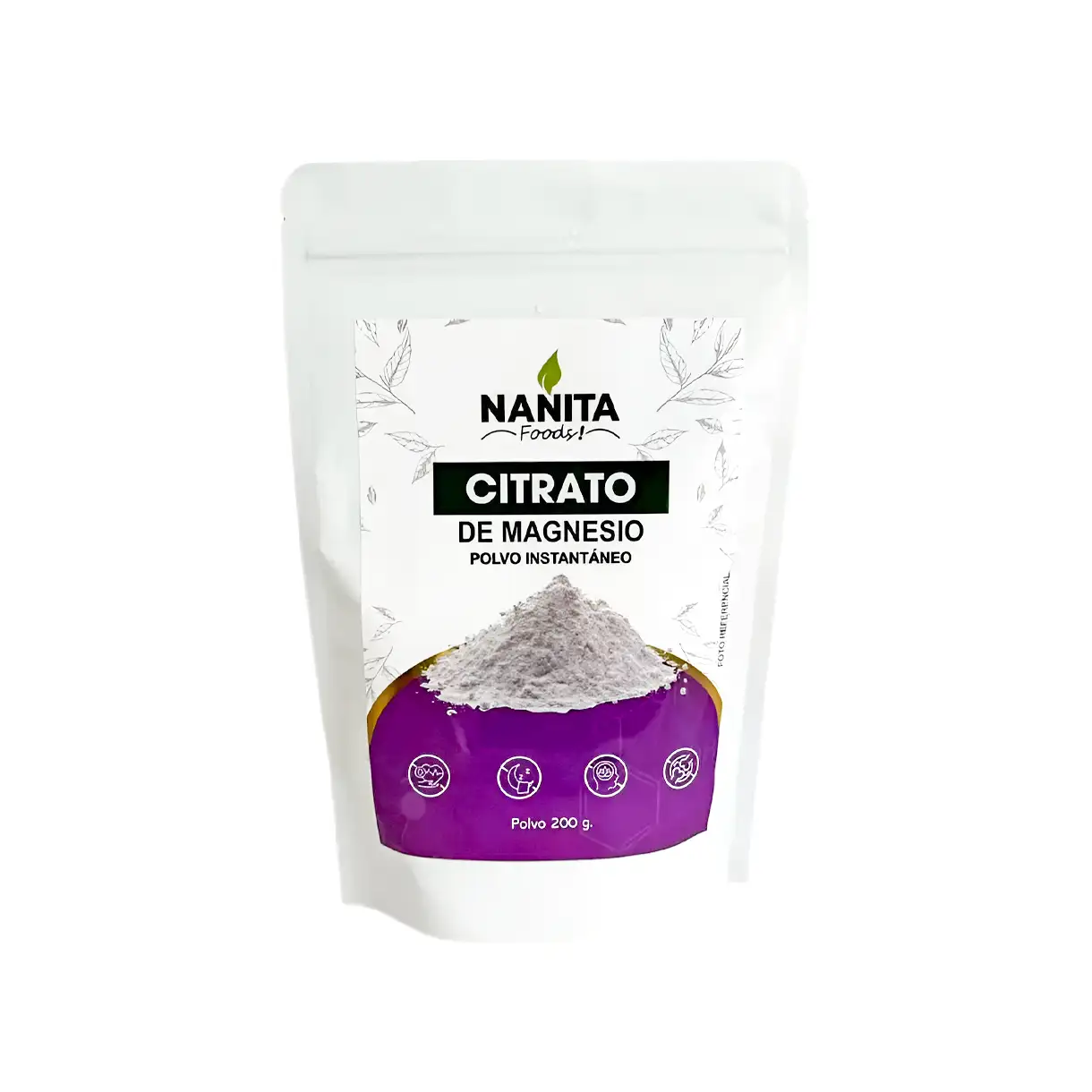 Citrato de magnesio 200gr Nanita
