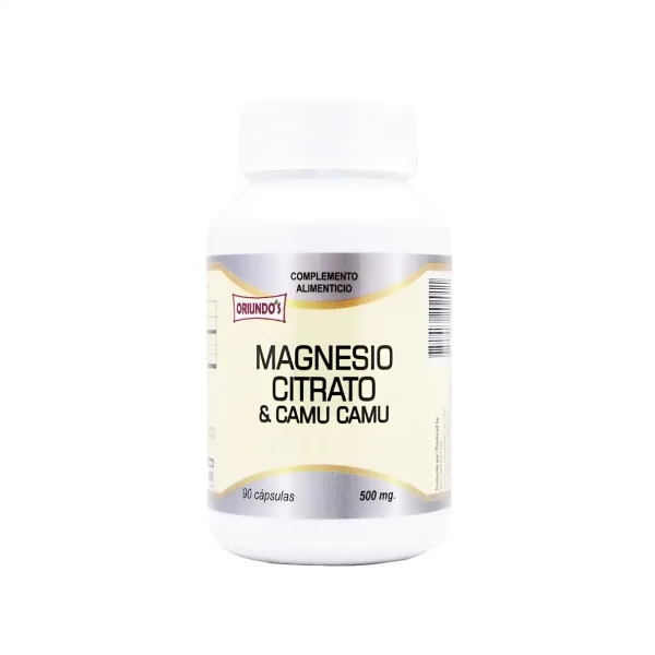 Citrato de magnesio con Camu Camu 90 caps Oriundos