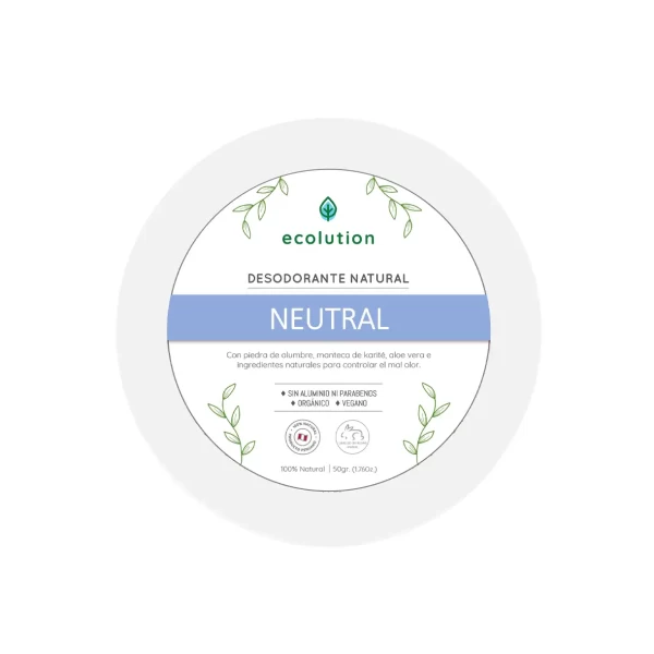 Desodorante Natural Neutral 50gr Ecolution