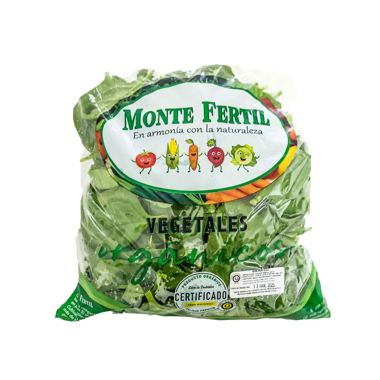 Espinaca bebe 500gr MonteFertil