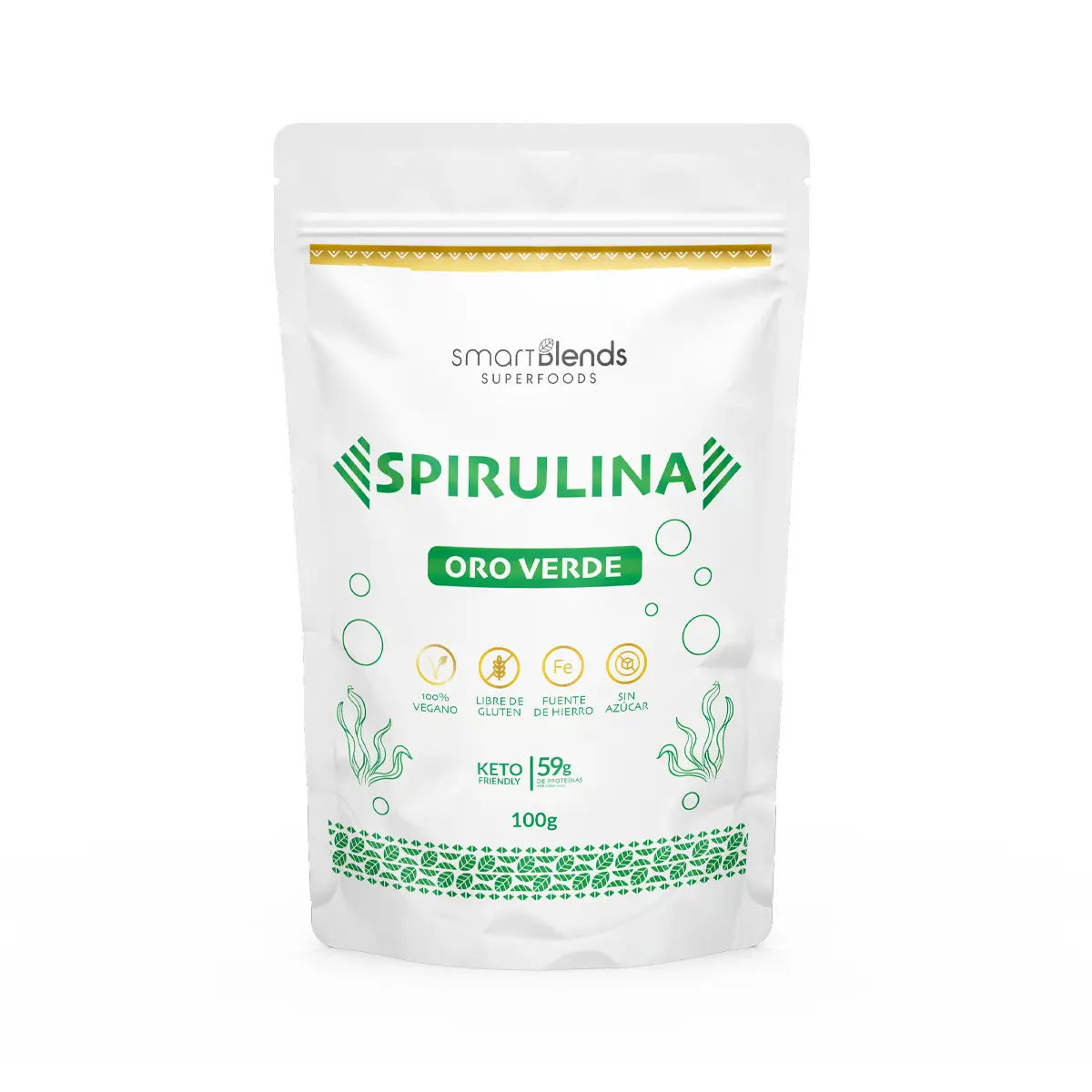 Harina de Spirulina C/Camu Camu 100gr SmartBlends