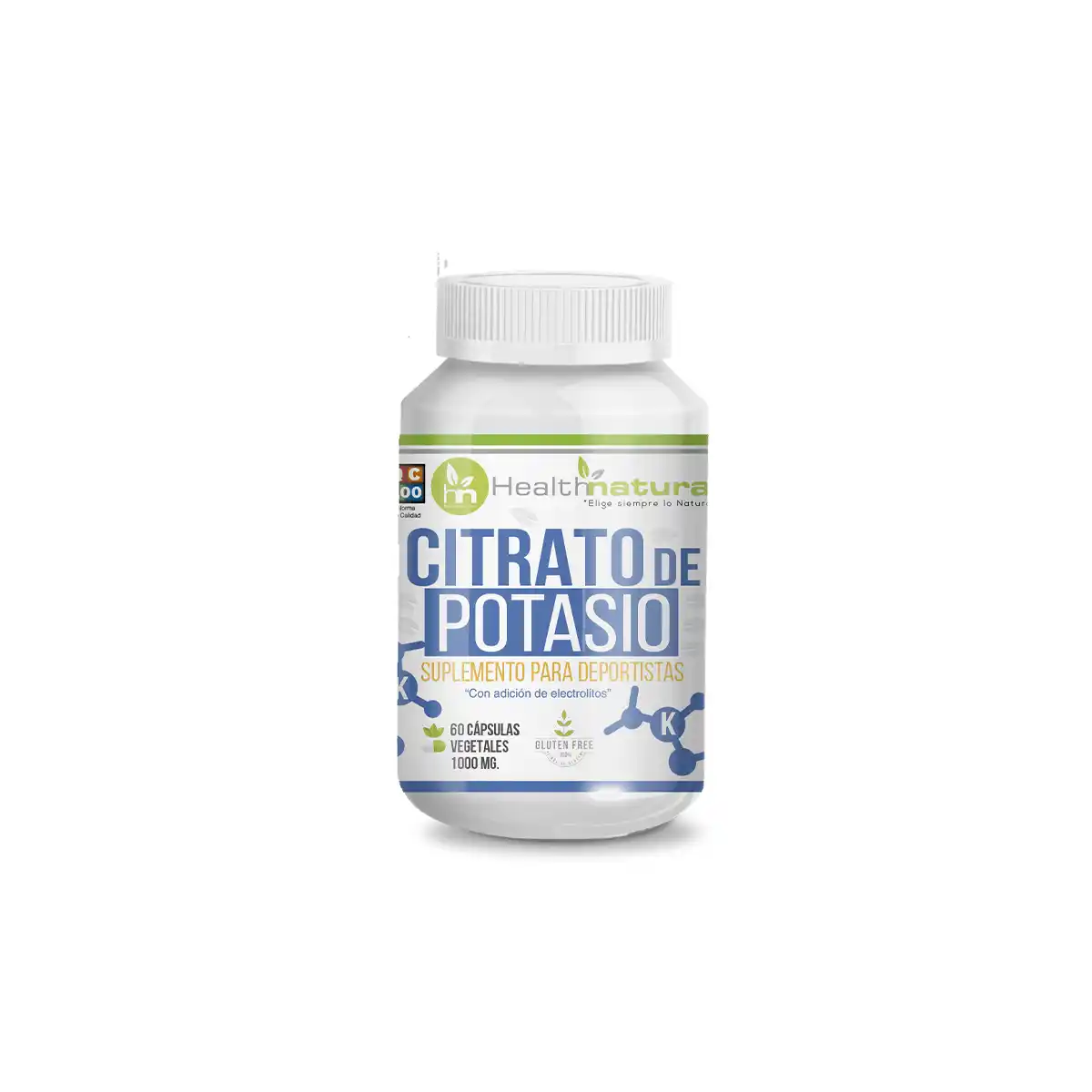 Citrato de Potasio 90caps HealthNatural