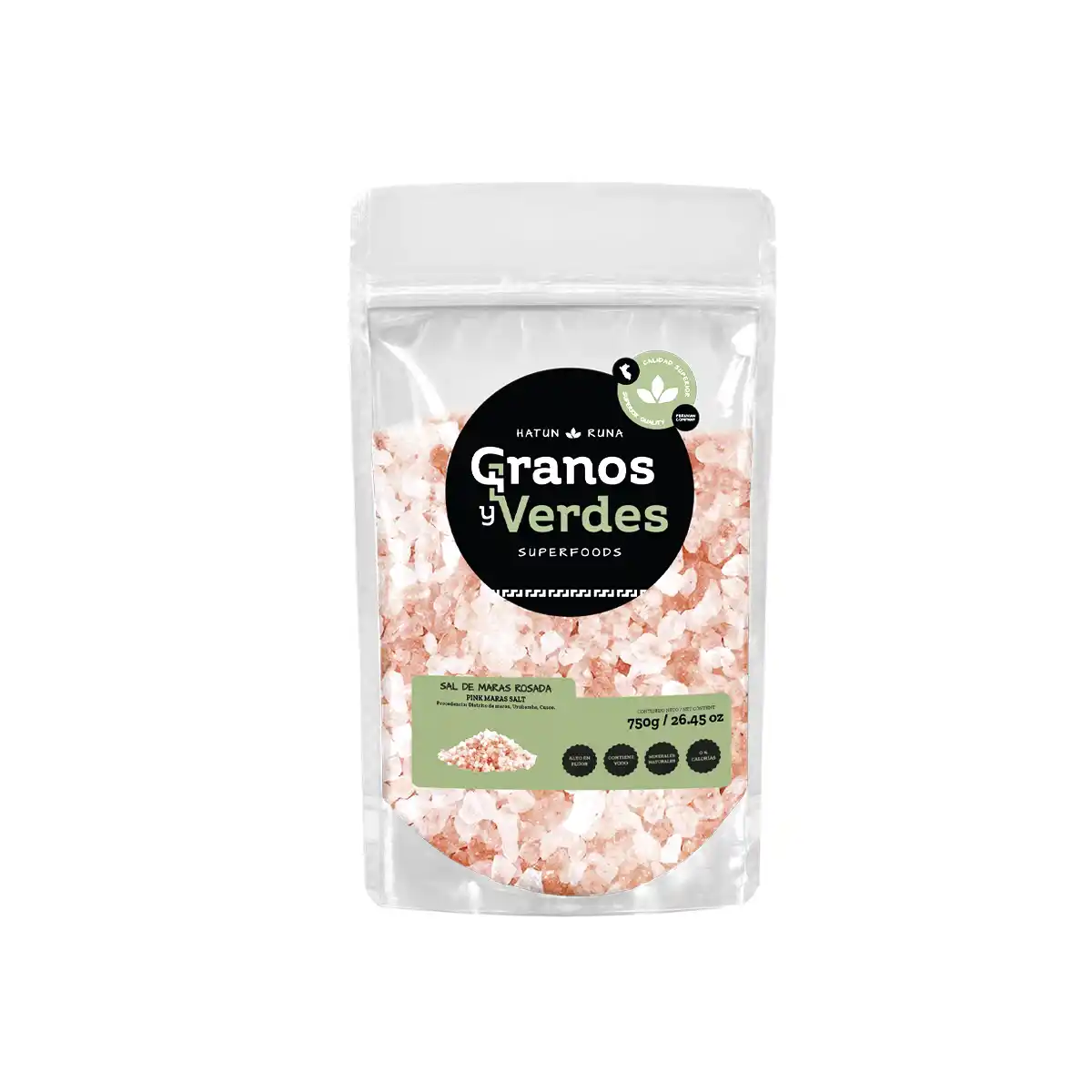 Sal de Maras 750gr Granos y Verdes